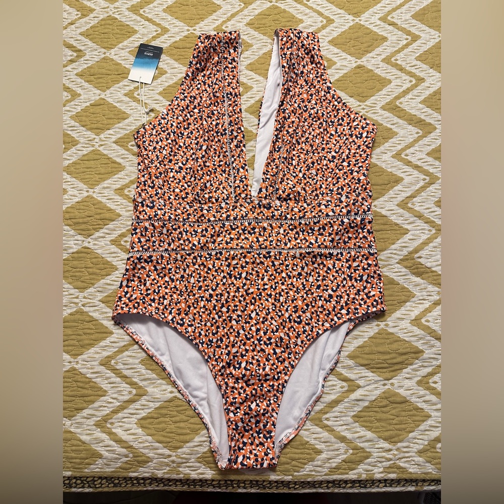 Averie deep plunge bathing suit